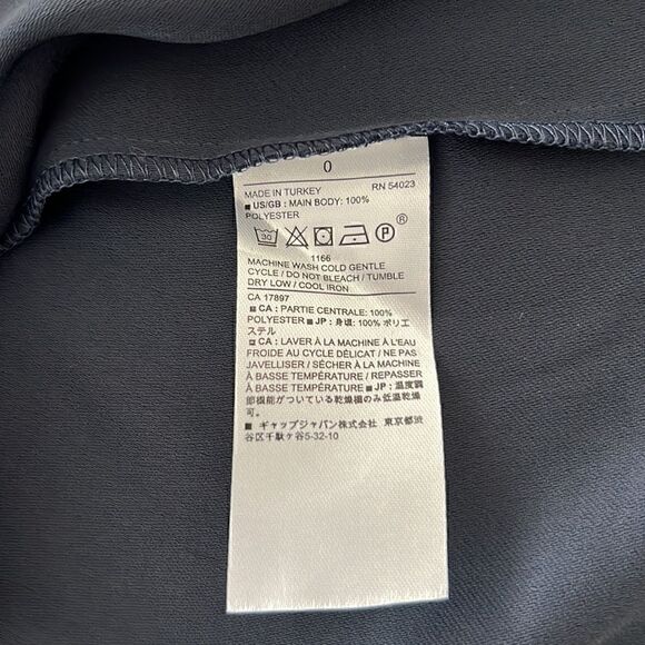 NWT Banana Republic Shift/Column V-Neck Dress with
Ruffled Sleeves Navy Size 0 - Picture 6 of 7